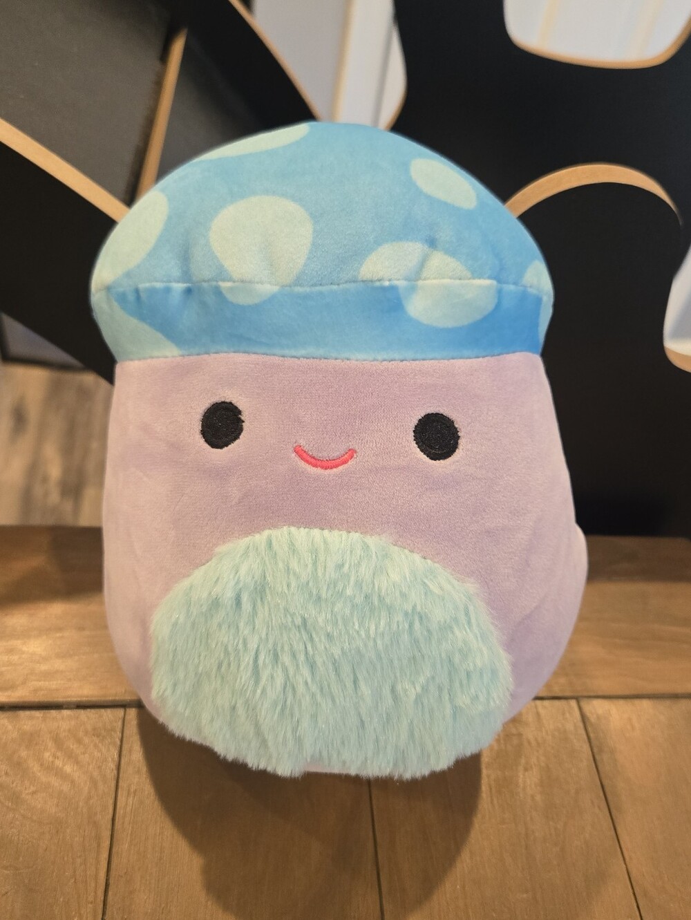 Plush Mushroom Squishmallows Lavender and Light Blue